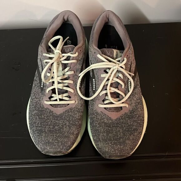 Brooks Womens Launch 6 1202851B011 Shark Aqua Lace Up Running Shoes B60 - Picture 5 of 11